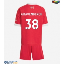 Otroški Nogometni dresi Liverpool Ryan Gravenberch #38 Domači 2025-26 Kratek Rokav (+ Kratke hlače)